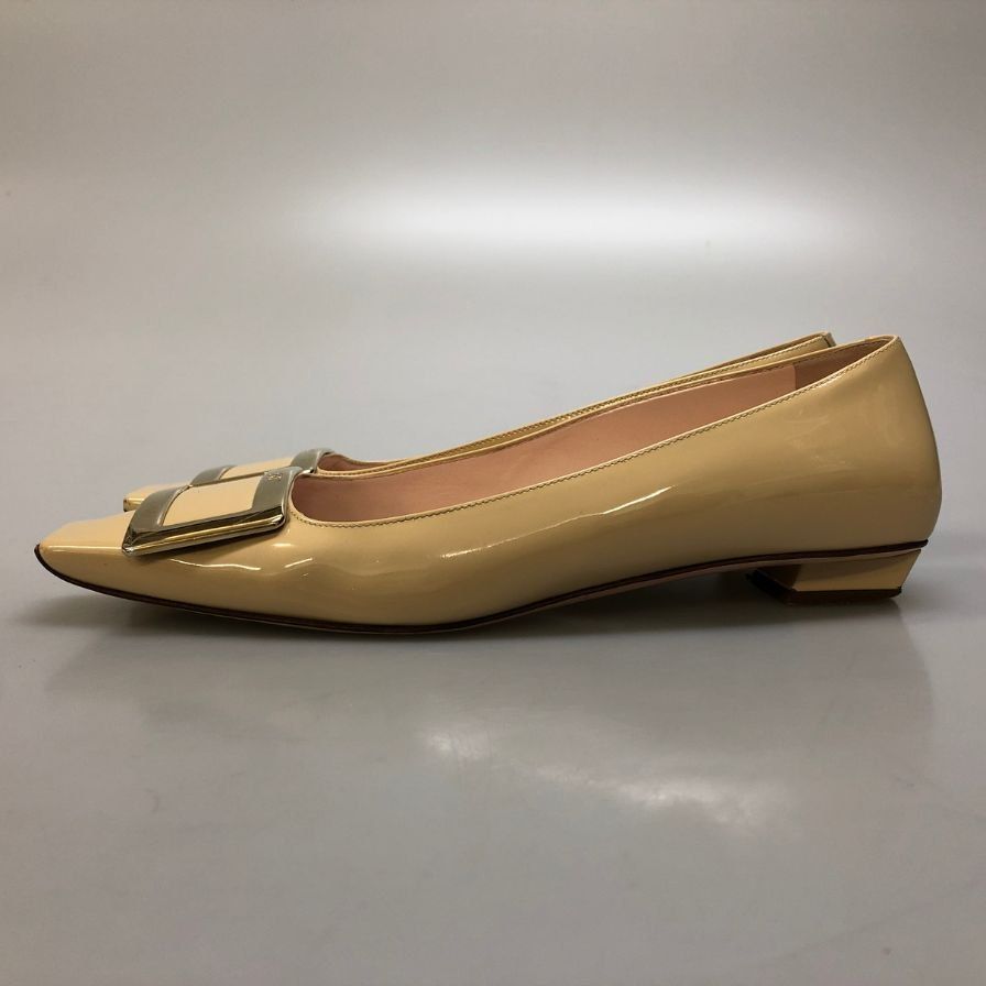 ロジェヴィヴィエ パンプス フラットシューズ スクエアバックル【AFD4