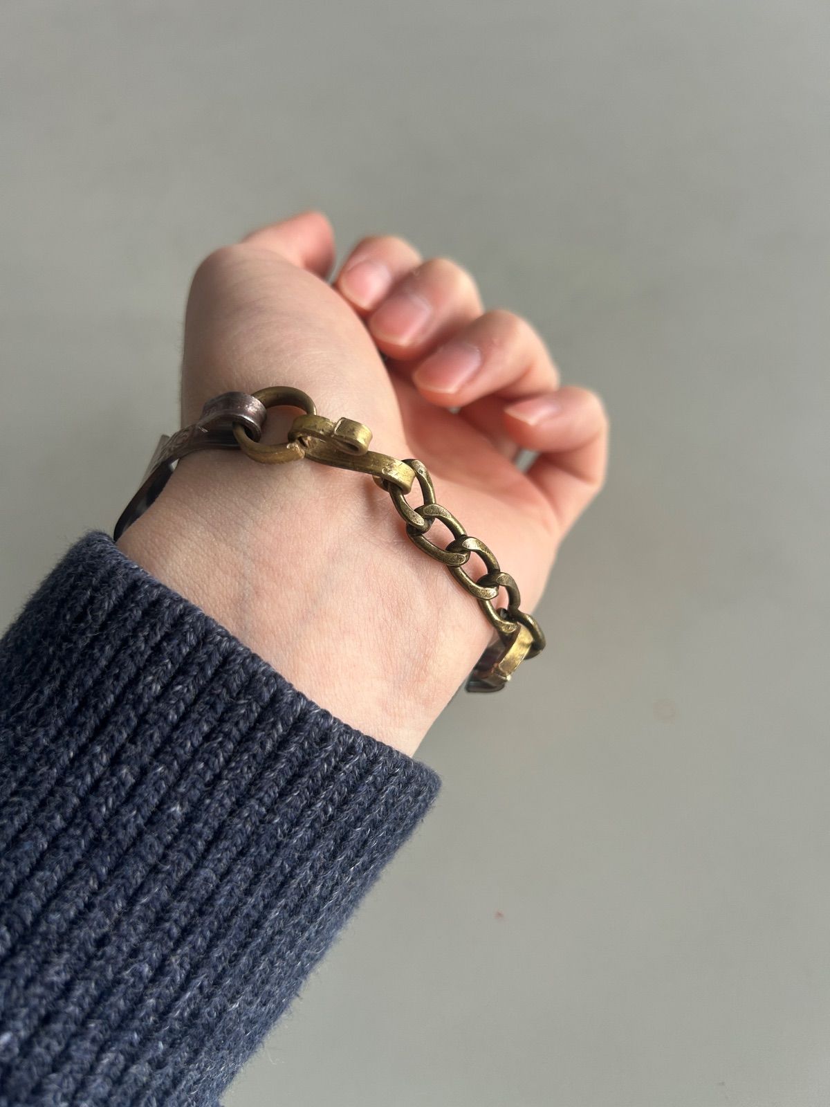 フォークバングル フォークブレスレット エイジング加工 vintage 加工