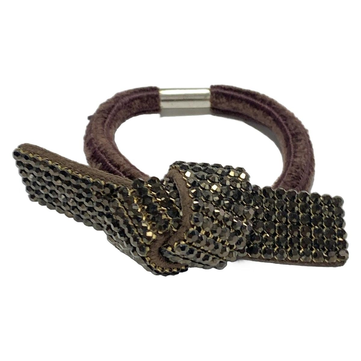 acca(アッカ) アクセサリー - ウール ダークブラウン ヘアゴム/ライン