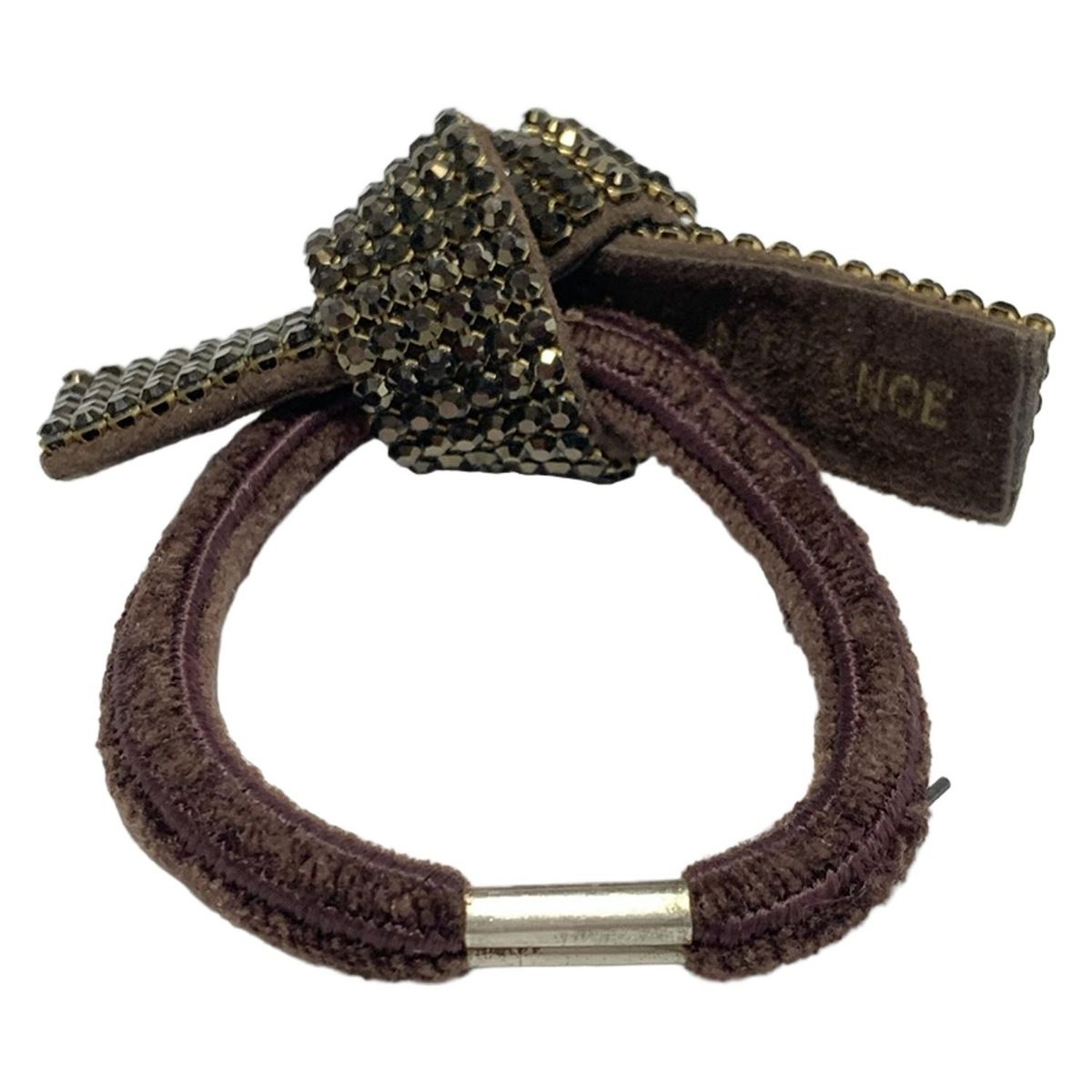 acca(アッカ) アクセサリー - ウール ダークブラウン ヘアゴム/ライン