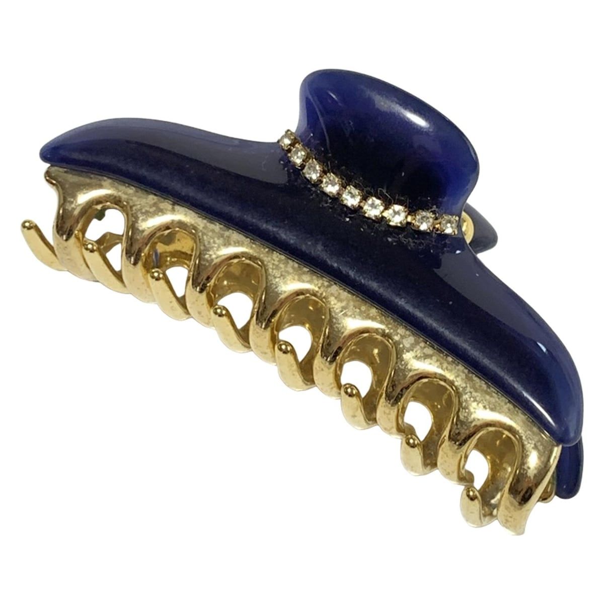 acca(アッカ) アクセサリー - ダークネイビー×ゴールド ヘアクリップ