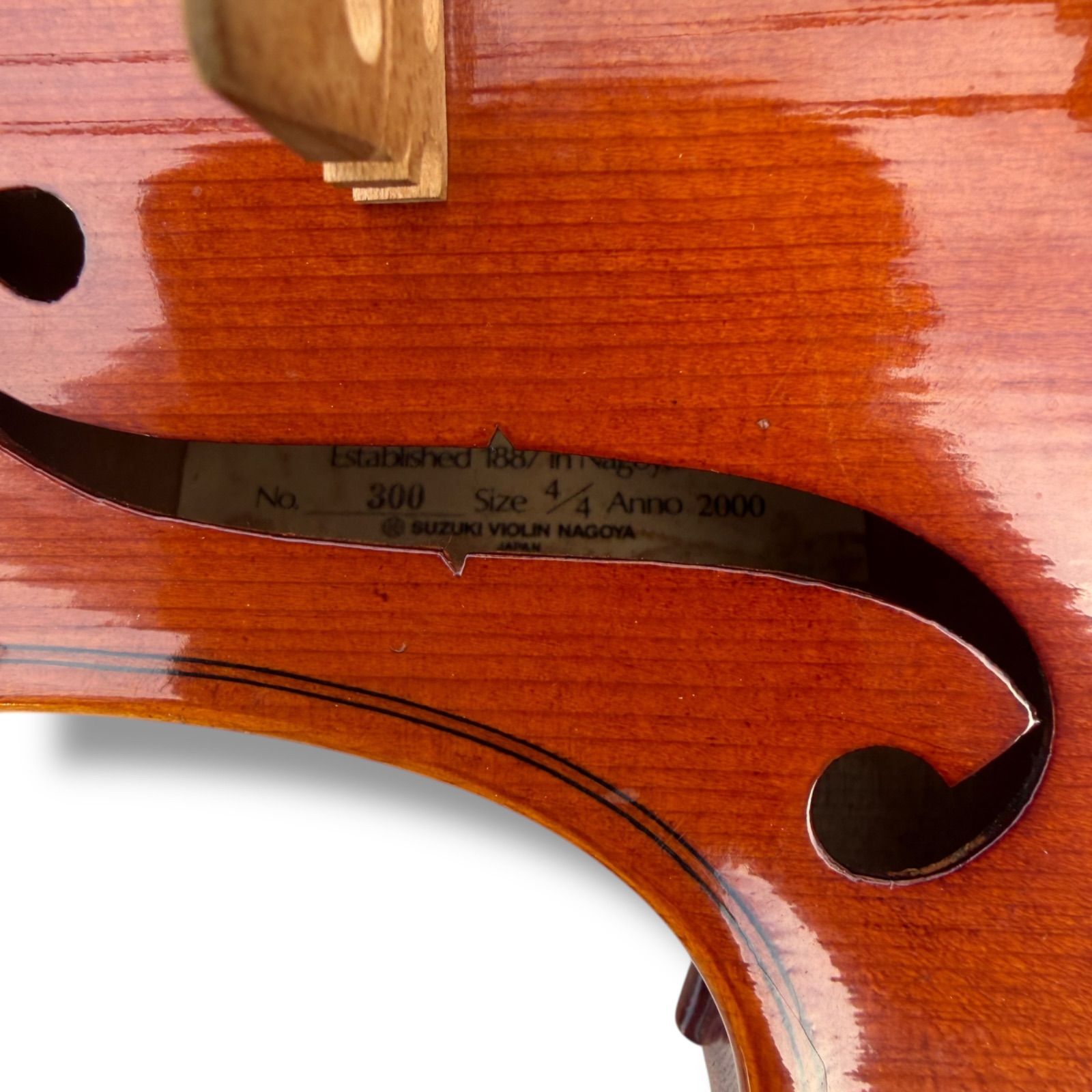 弦新品】SUZUKI VIOLIN 1887 No.300 Size:4/4 anno 2000 鍵付き ハード