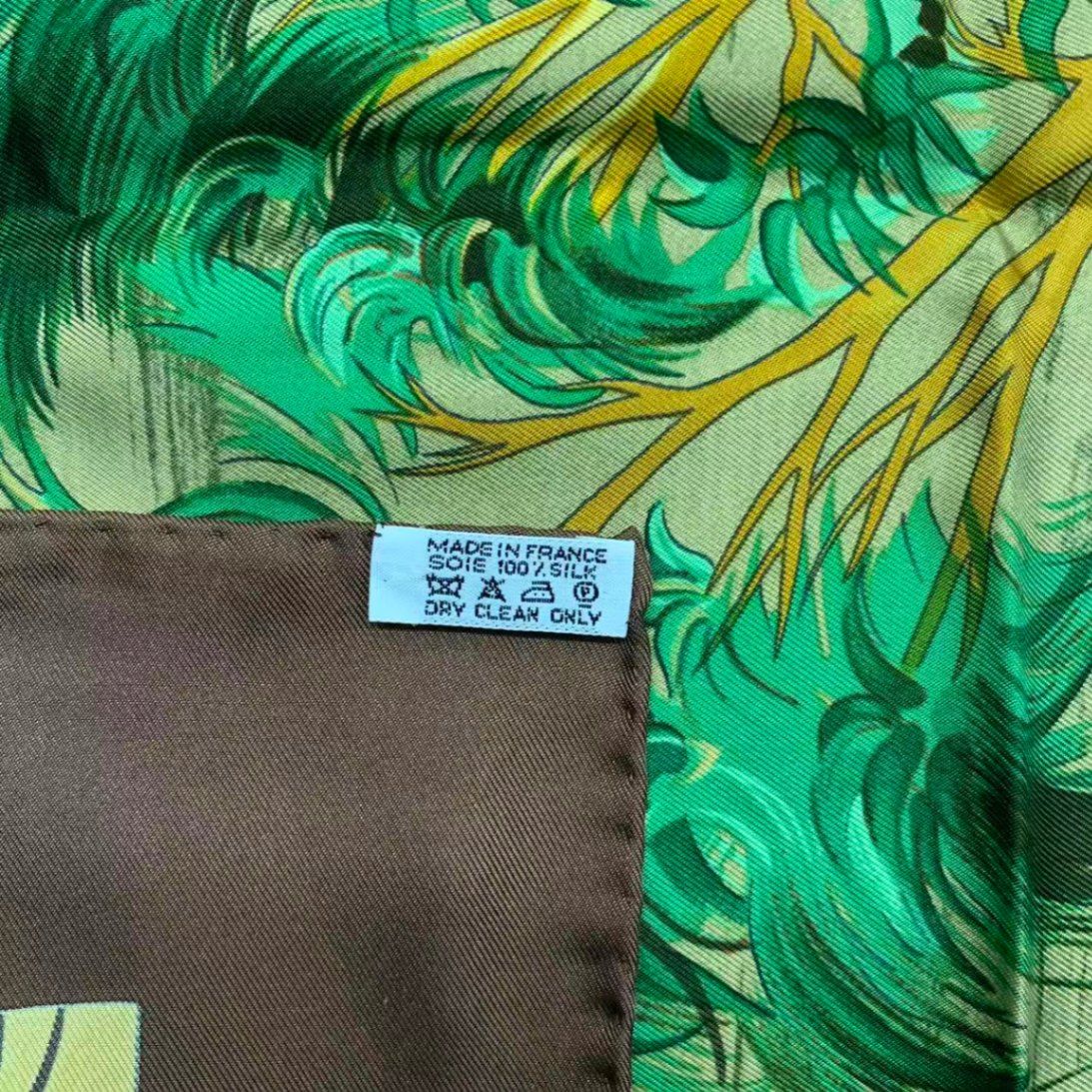 極美品 HERMES エルメス カレ90 スカーフ シルク kuggor tree クガール