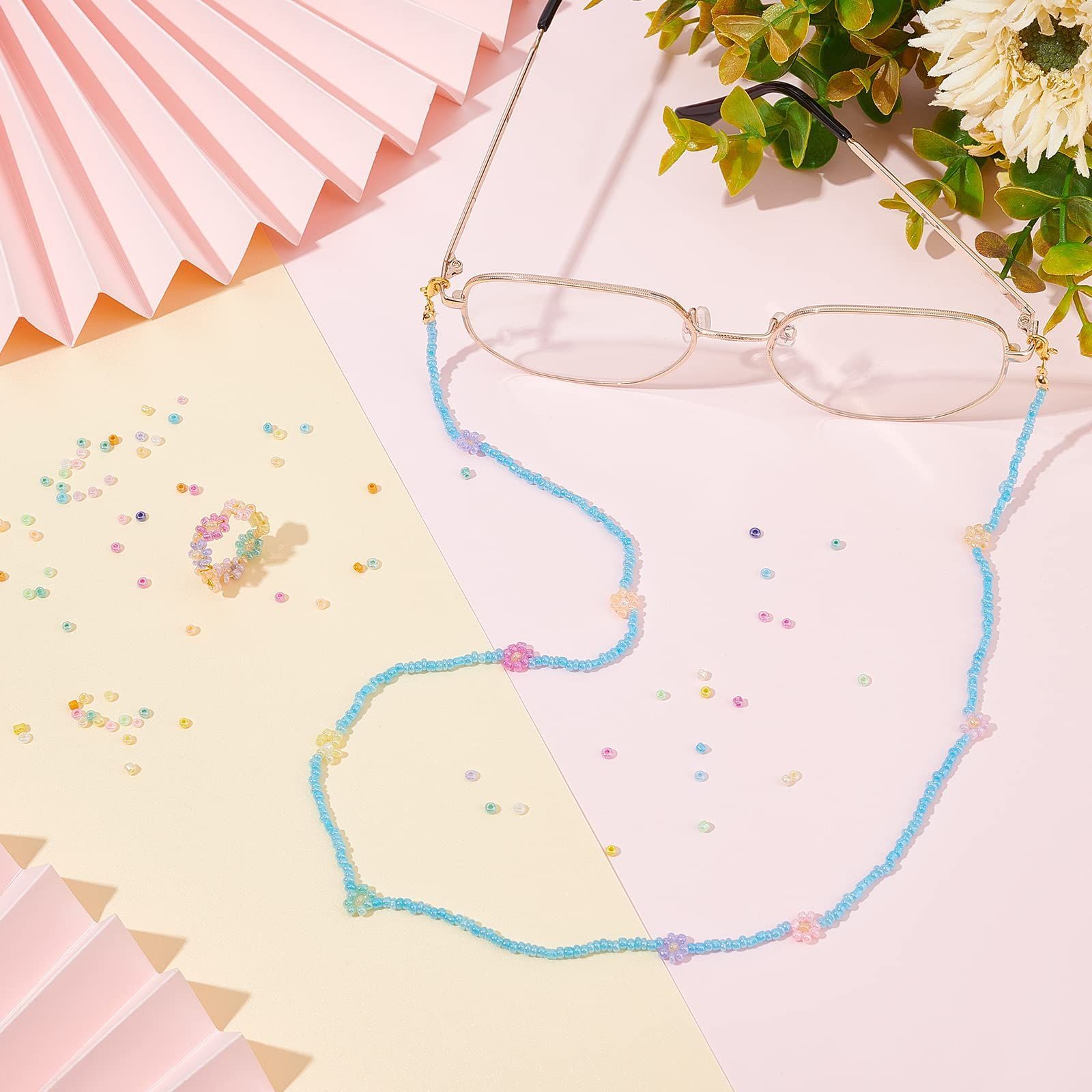 PandaHall シードビーズ 2mm ビーズ手芸 19500個 15色 ビーズ セイロン