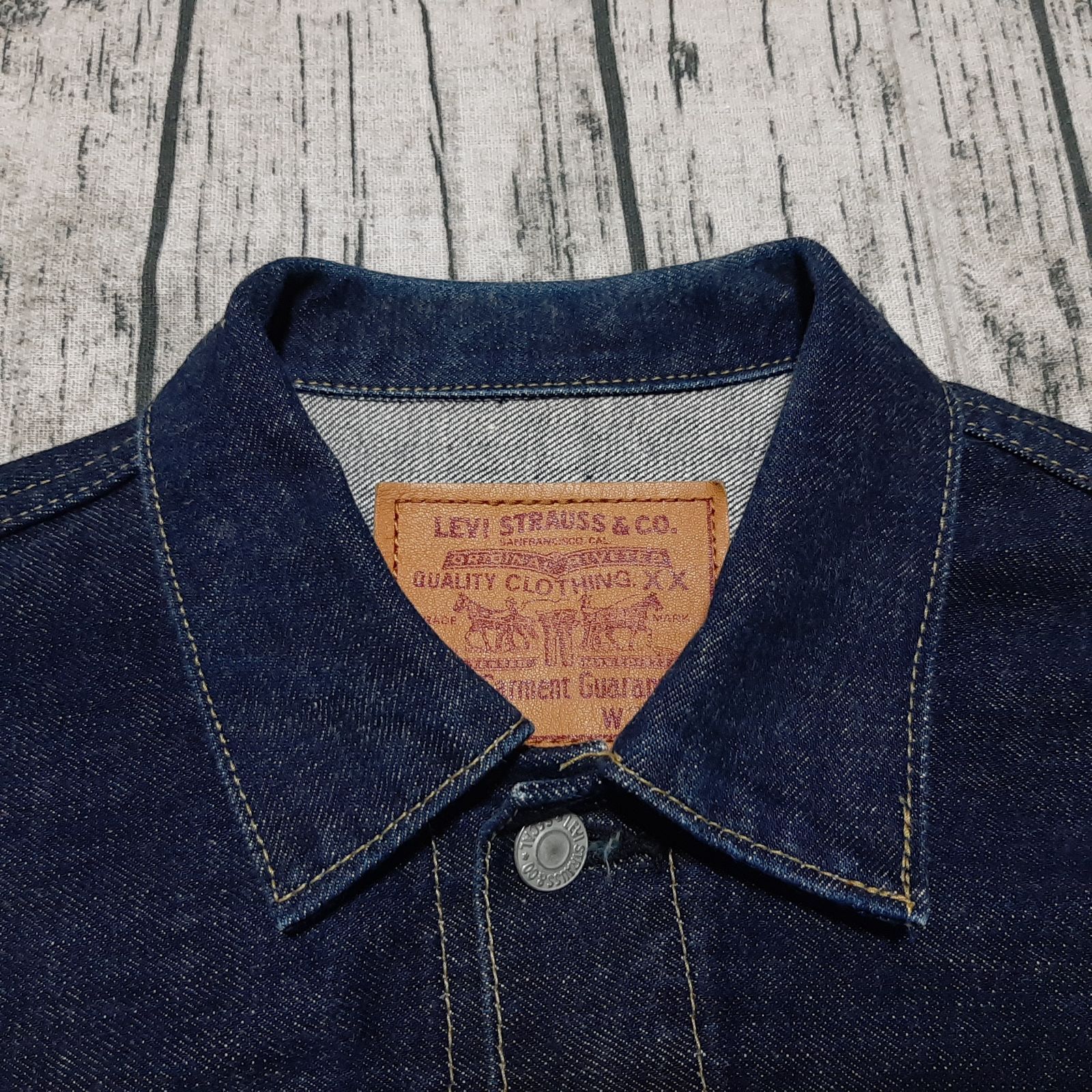 size 38】96年製 LEVI'S 507XX セカンド 2nd レザーパッチ 濃紺 日本製