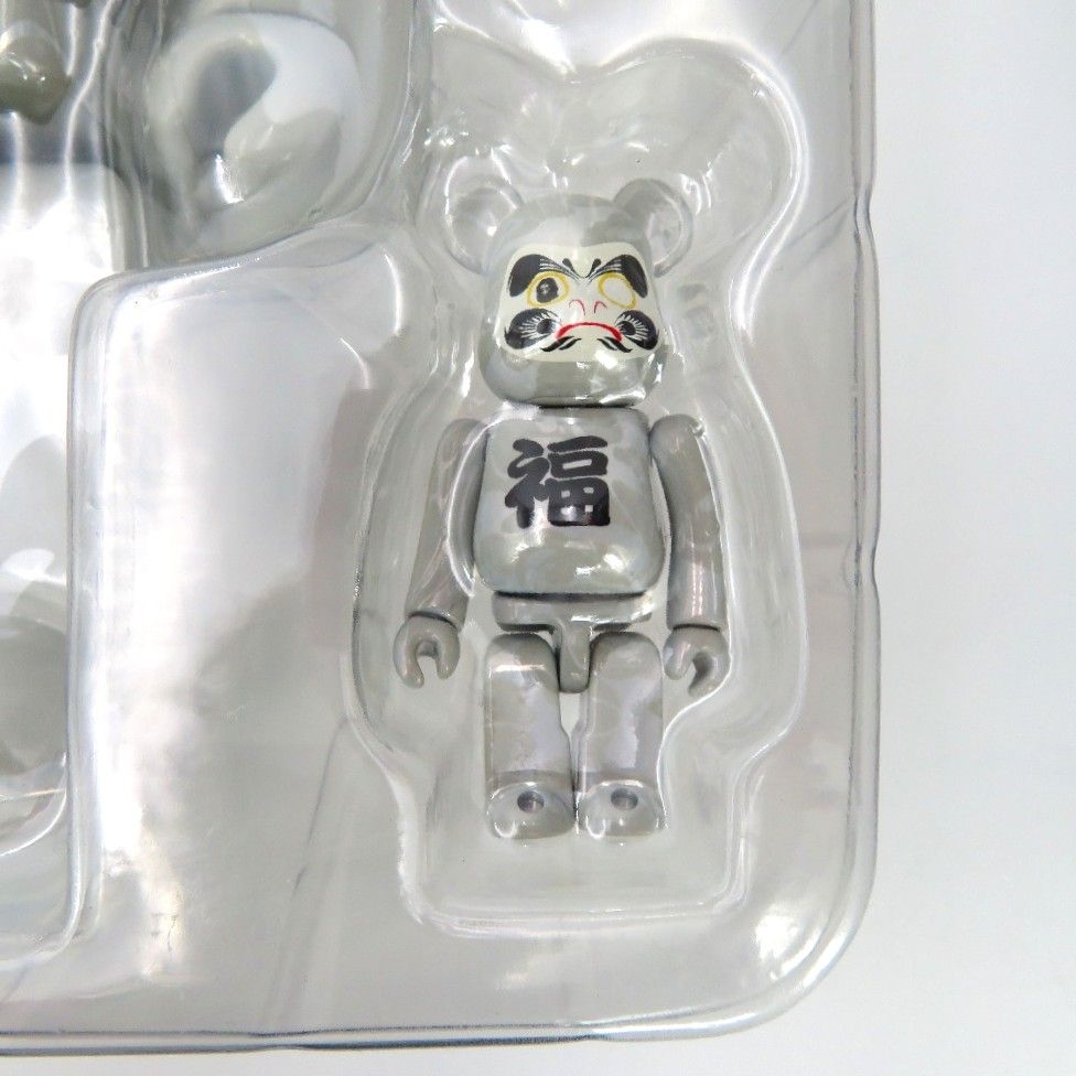 BE@RBRICK BAPE?? 招き猫 黒メッキ／達磨 白メッキ 100% & 400%（4体