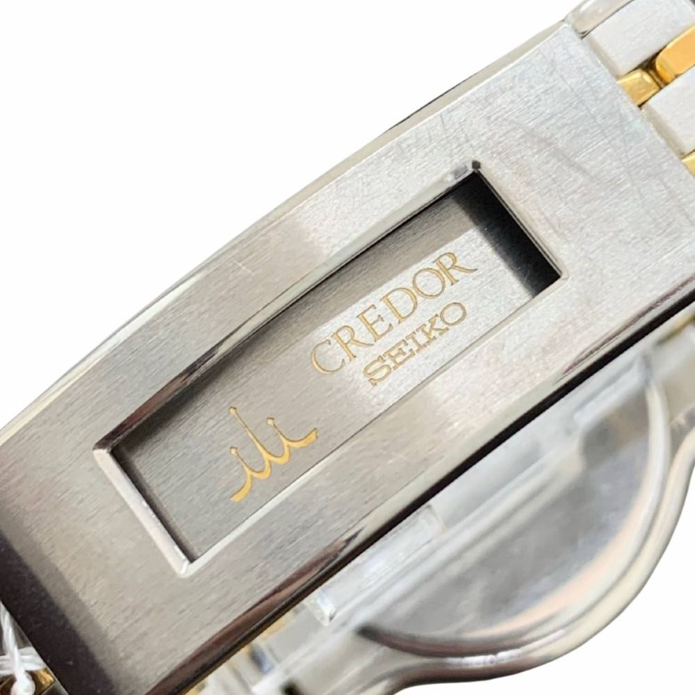 クレドール 腕時計 K18ベゼル×ステンレス クォーツ 33mm 9571-6020