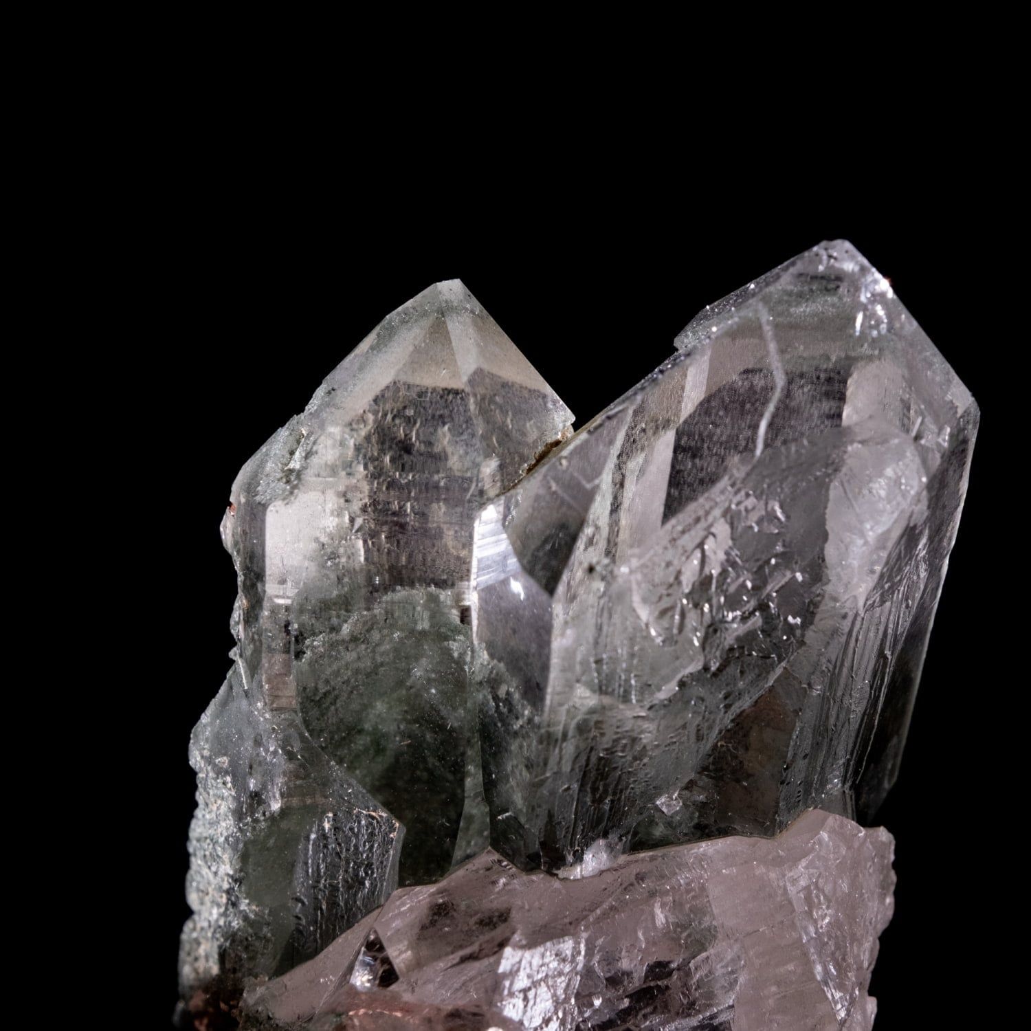 一点物】 ヒマラヤ水晶原石 【133.5g】ポイント・クローライト・ツイン