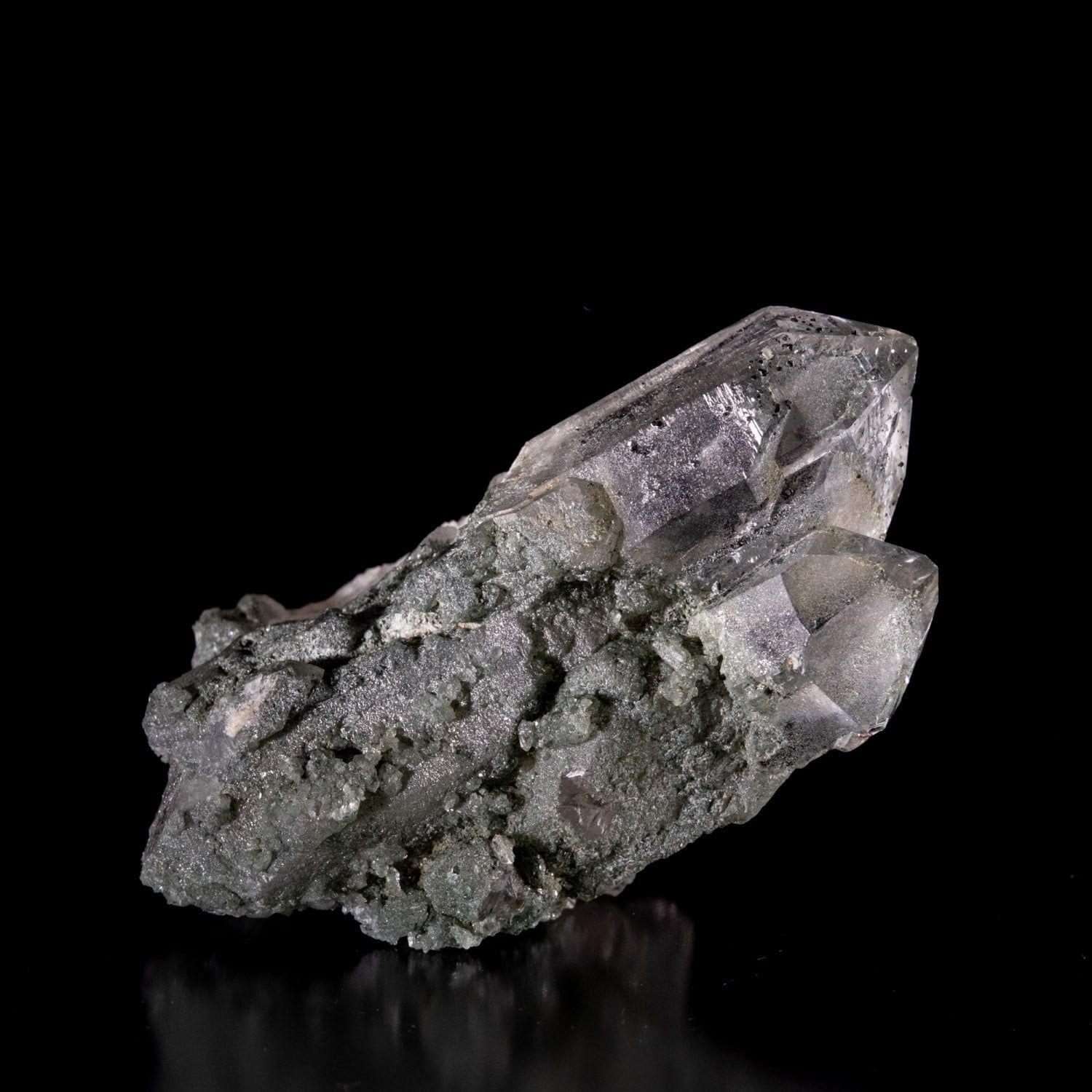 一点物】 ヒマラヤ水晶原石 【133.5g】ポイント・クローライト・ツイン