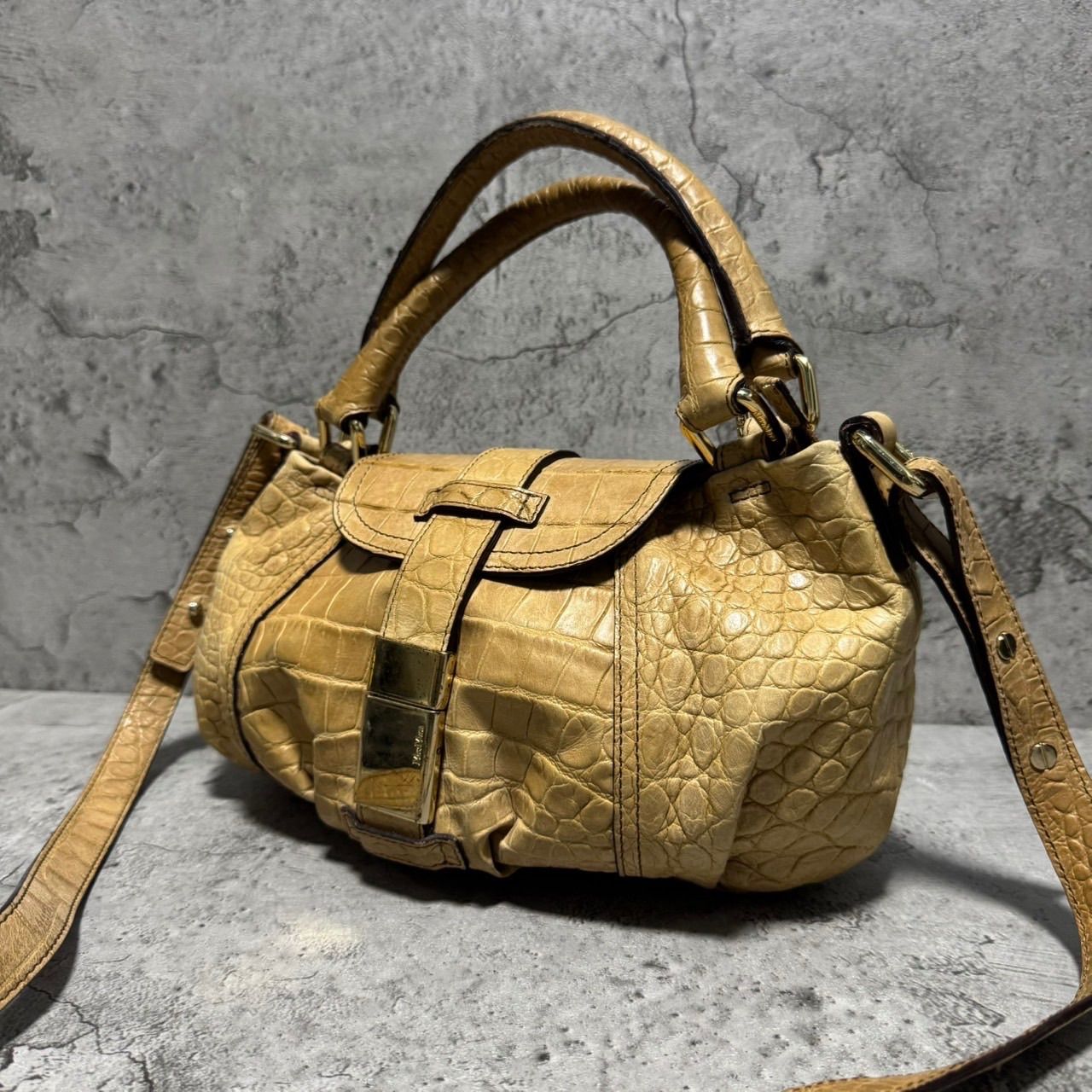 美品 Max Mara マックスマーラ 2way ショルダーバッグ ハンドバッグ