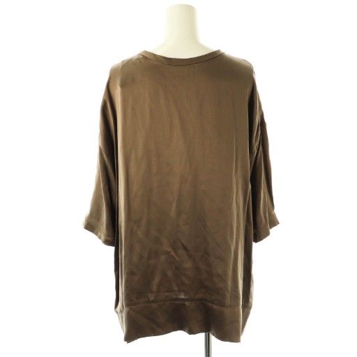 カオス CHAOS シルクフィブリルTシャツ カットソー F カーキブラウン