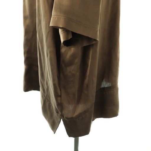 カオス CHAOS シルクフィブリルTシャツ カットソー F カーキブラウン