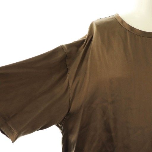 カオス CHAOS シルクフィブリルTシャツ カットソー F カーキブラウン
