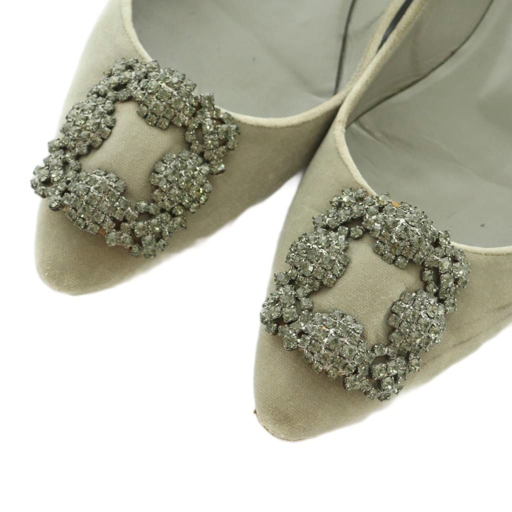 マノロブラニク MANOLO BLAHNIK ハンギシ フラットシューズ パンプス