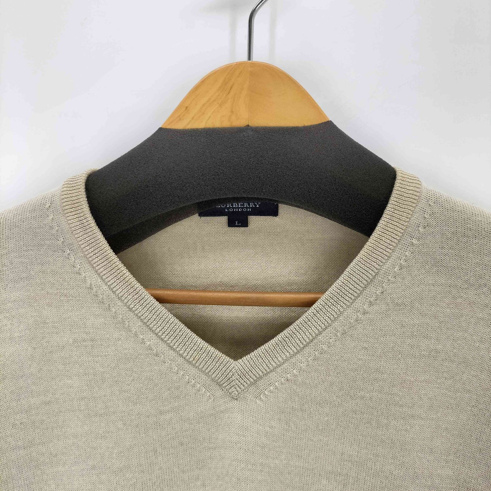 バーバリーロンドン BURBERRY LONDON ホースロゴ刺繍 ハイゲージV