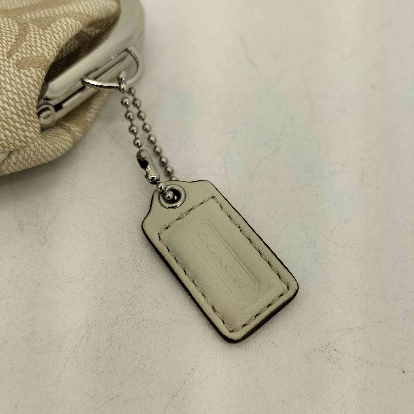 コーチ COACH シグネチャー柄キャンバス がま口 ケース レディース