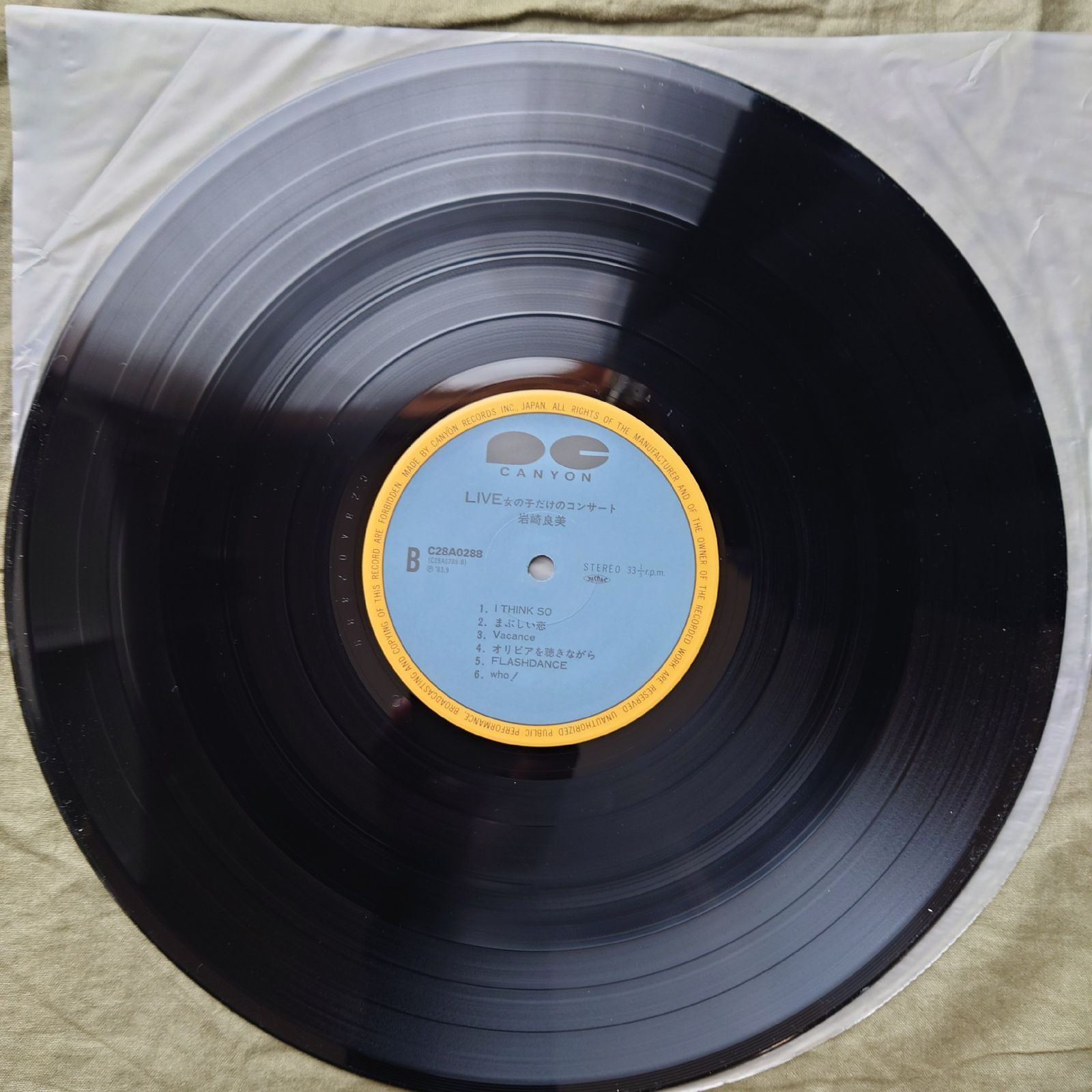 傷なし美盤 美ジャケ 両面マト1A1 1983年 岩崎良美 LPレコード 女の子