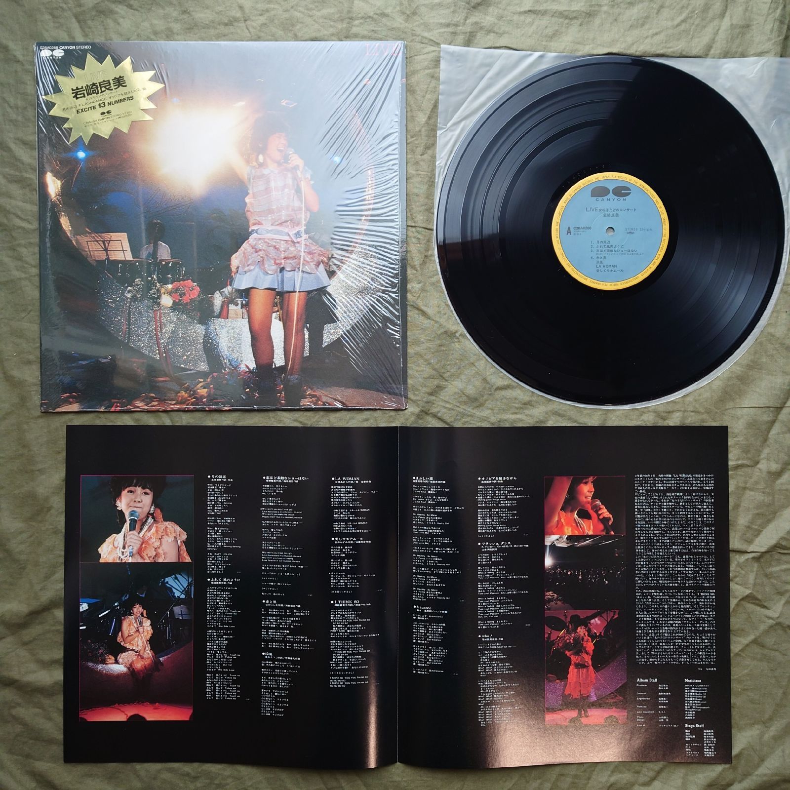 アイドルレコード 傷なし美盤 美ジャケ 両面マト1A1 1983年 岩崎良美 LPレコード 女の子