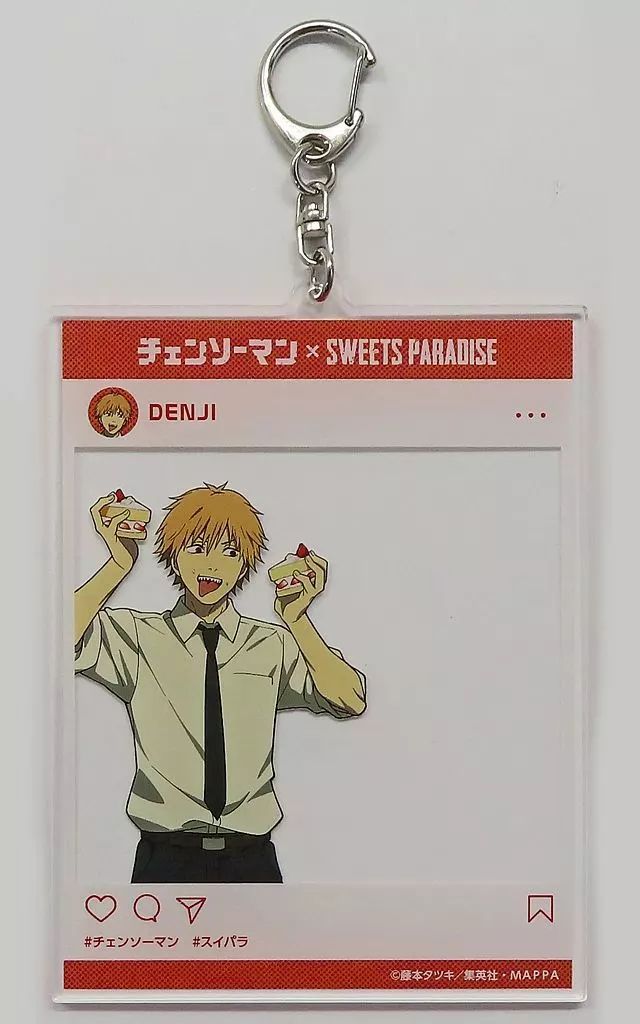 キーホルダー デンジ SNS風アクリルキーホルダー 「チェンソーマン and SWEETS PARADISE」