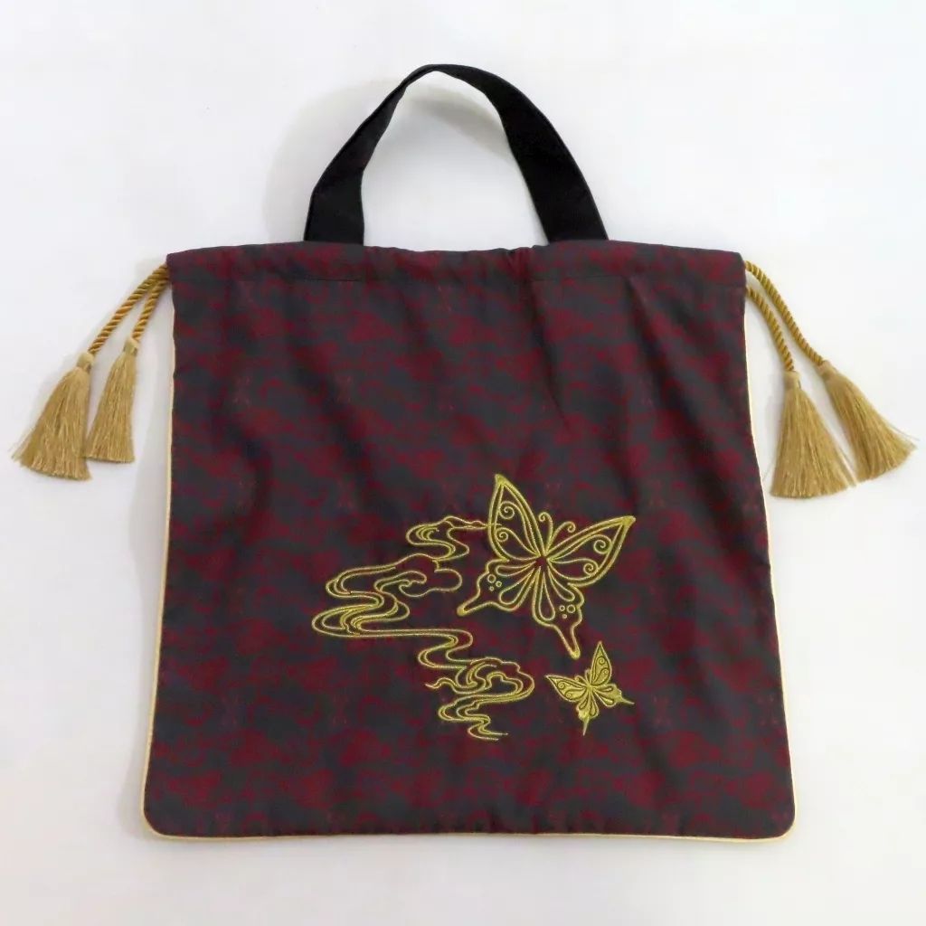 中古】バッグ 蝶デザイン タッセル刺繍巾着バッグ 「xxxHOLiC」 受注
