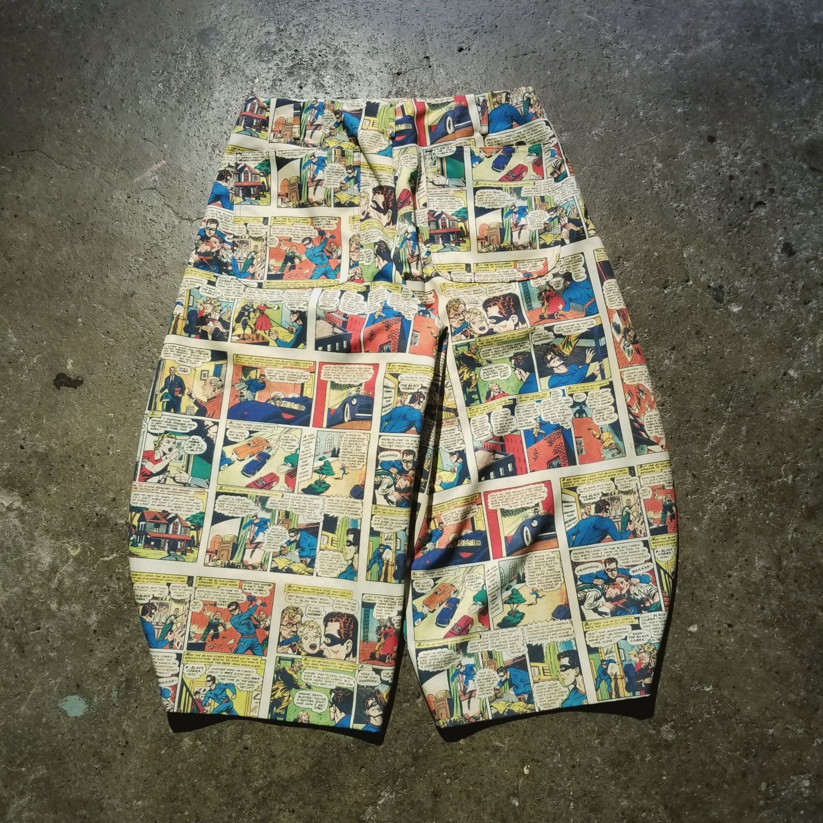 comme des garcons homme plus 18awアメコミパンツ COMME des GARCONS HOMME PLUS 18aw アメコミ プリント 寅壱パンツ S