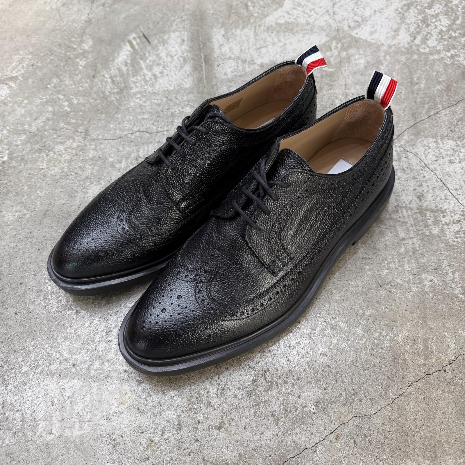 THOM BROWNE ウィングチップシューズ レザーシューズ 革靴 トム