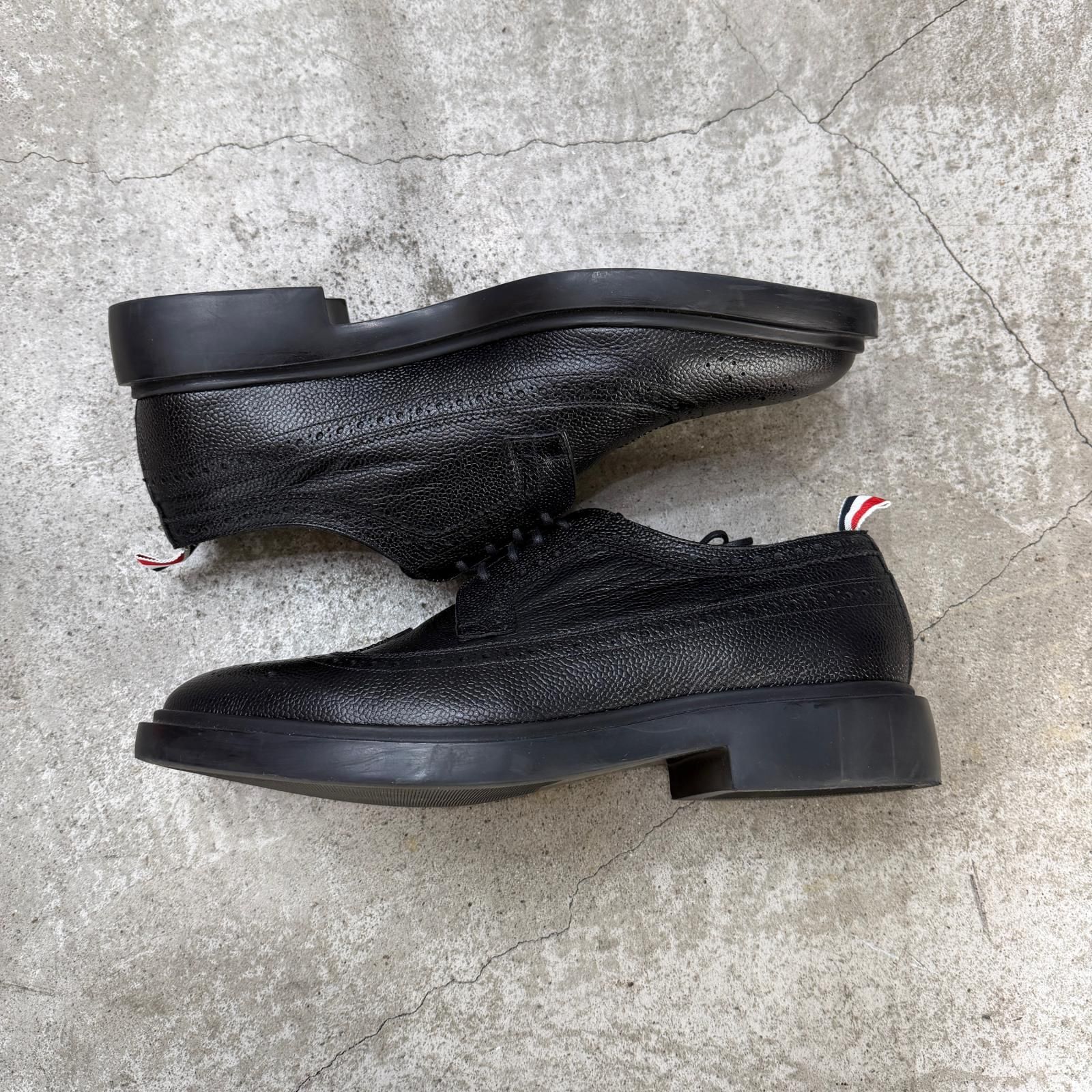 THOM BROWNE ウィングチップシューズ レザーシューズ 革靴 トム