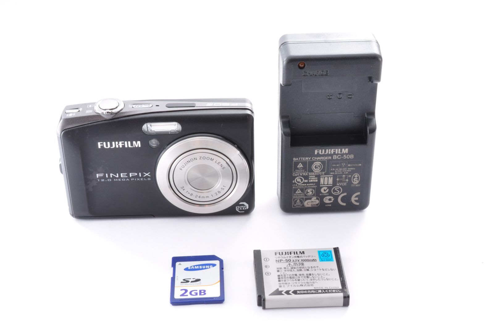 FUJIFILM FINEPIX F60 fd DIGITAL Camera ブラック デジカメ デジタル