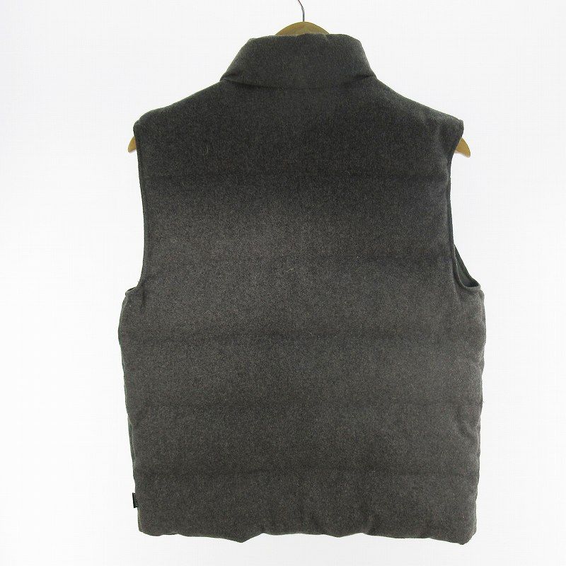 MONCLER モンクレール 茶タグ ウール ダウンベスト 0 グレー モンクレール MONCLER 青タグ ダウンベスト ウール チャコールグレー 0
