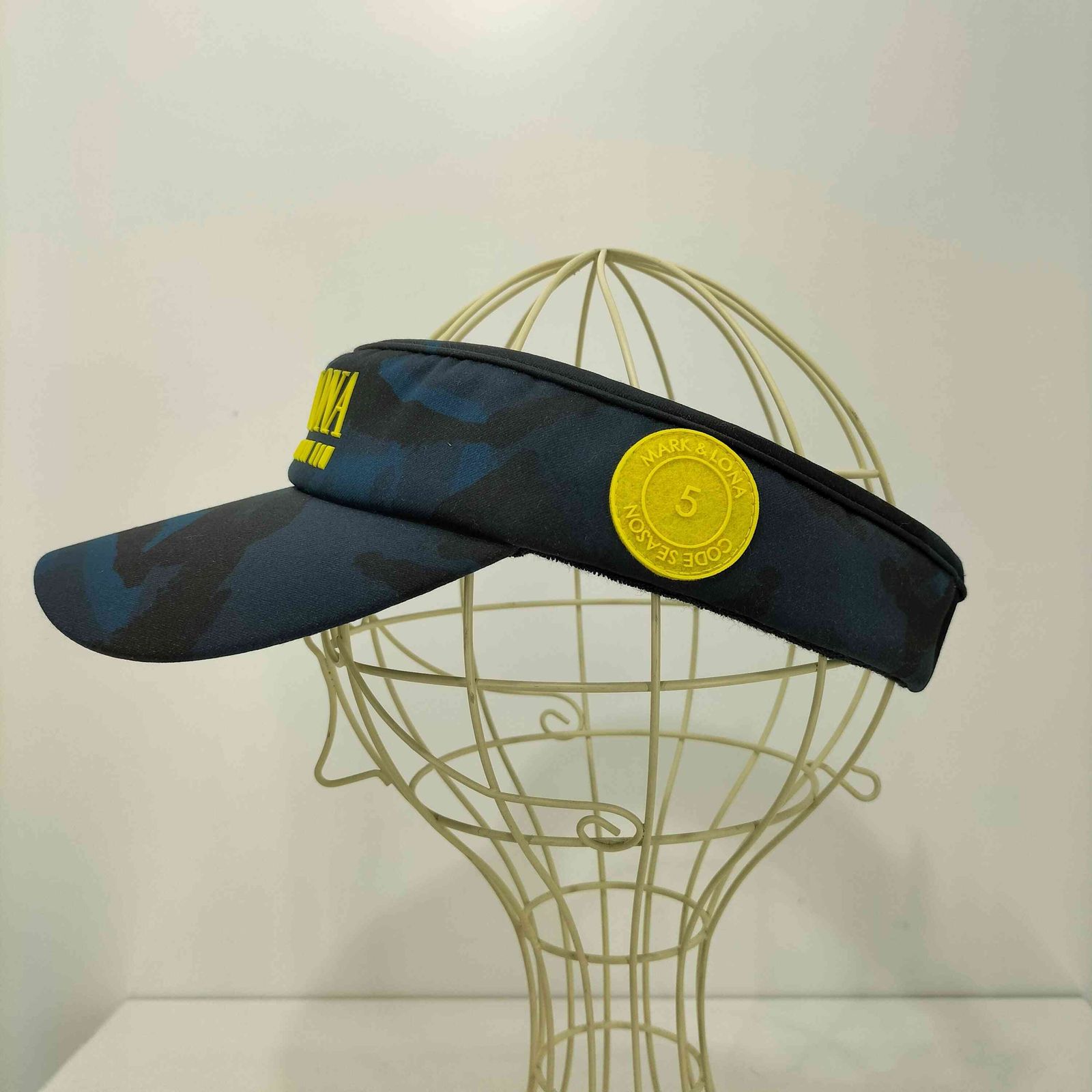 マークアンドロナ MARK＆LONA カモ柄 ロゴデザイン サンバイザー