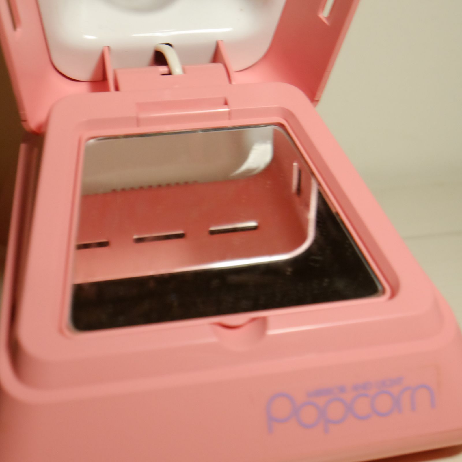 Popcorn ミラー＆デスクランプ ピンク 昭和レトロ モダンデザイン