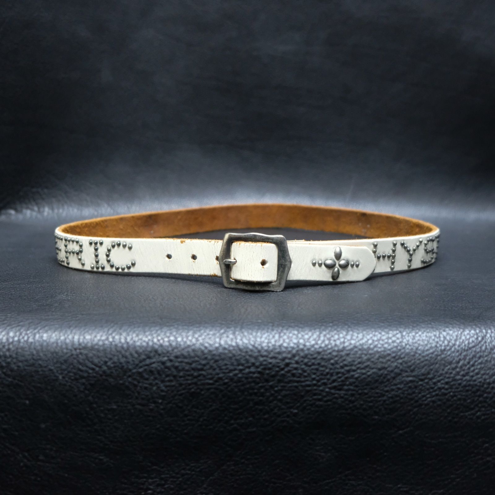 USA製 Hysteric Glamour × OLD STUD トリプルロゴスタッズベルト S