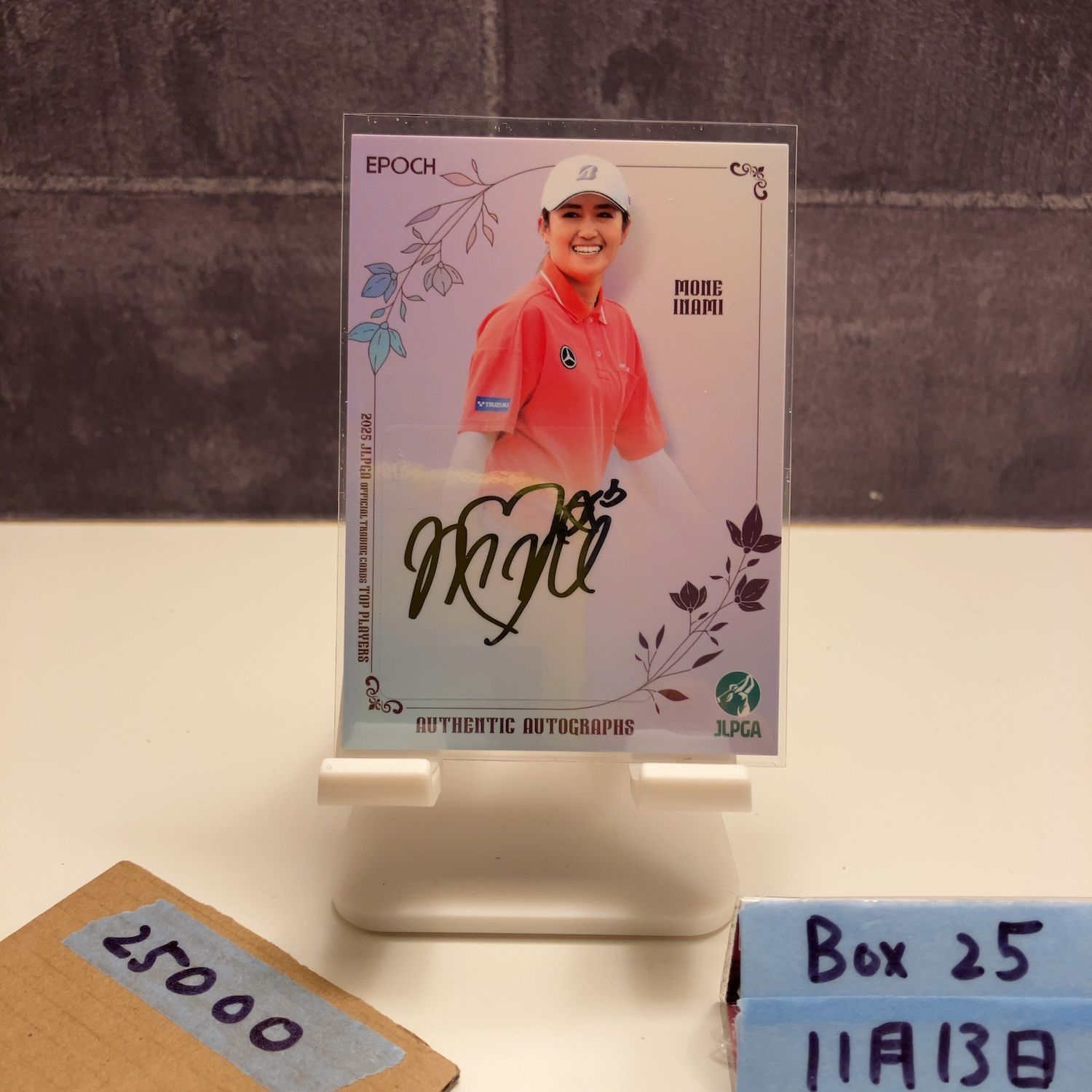 2025 EPOCH 稲見萌寧 12/33 直筆サインカード JLPGA Top Players 女子