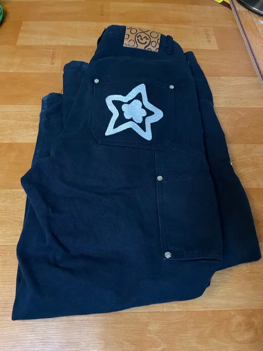 スターチーム ダブルニー パンツ 32サイズ ネイビー - メルカリ