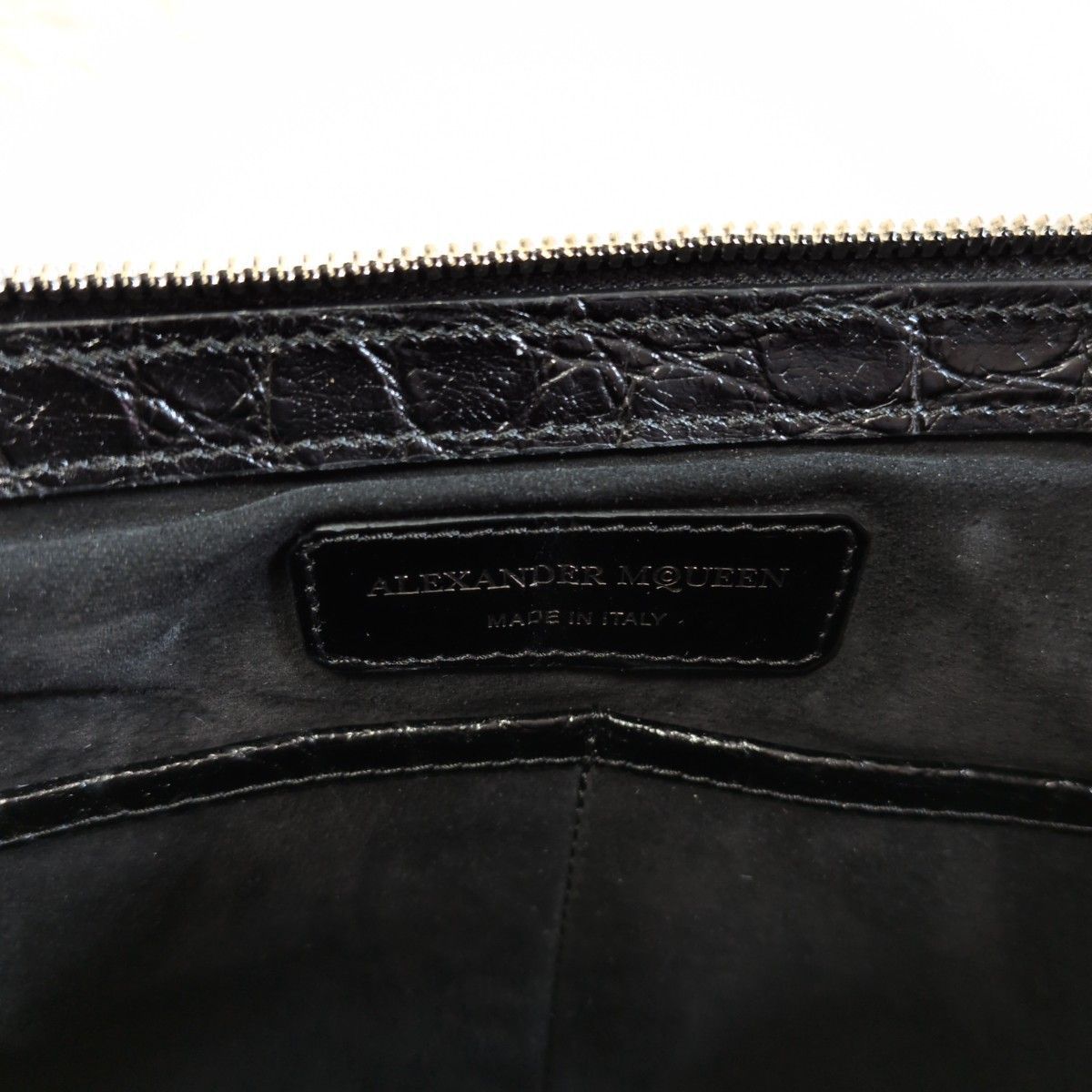 激レア品✨ Alexander McQueen アレキサンダーマックイーン クロコ型