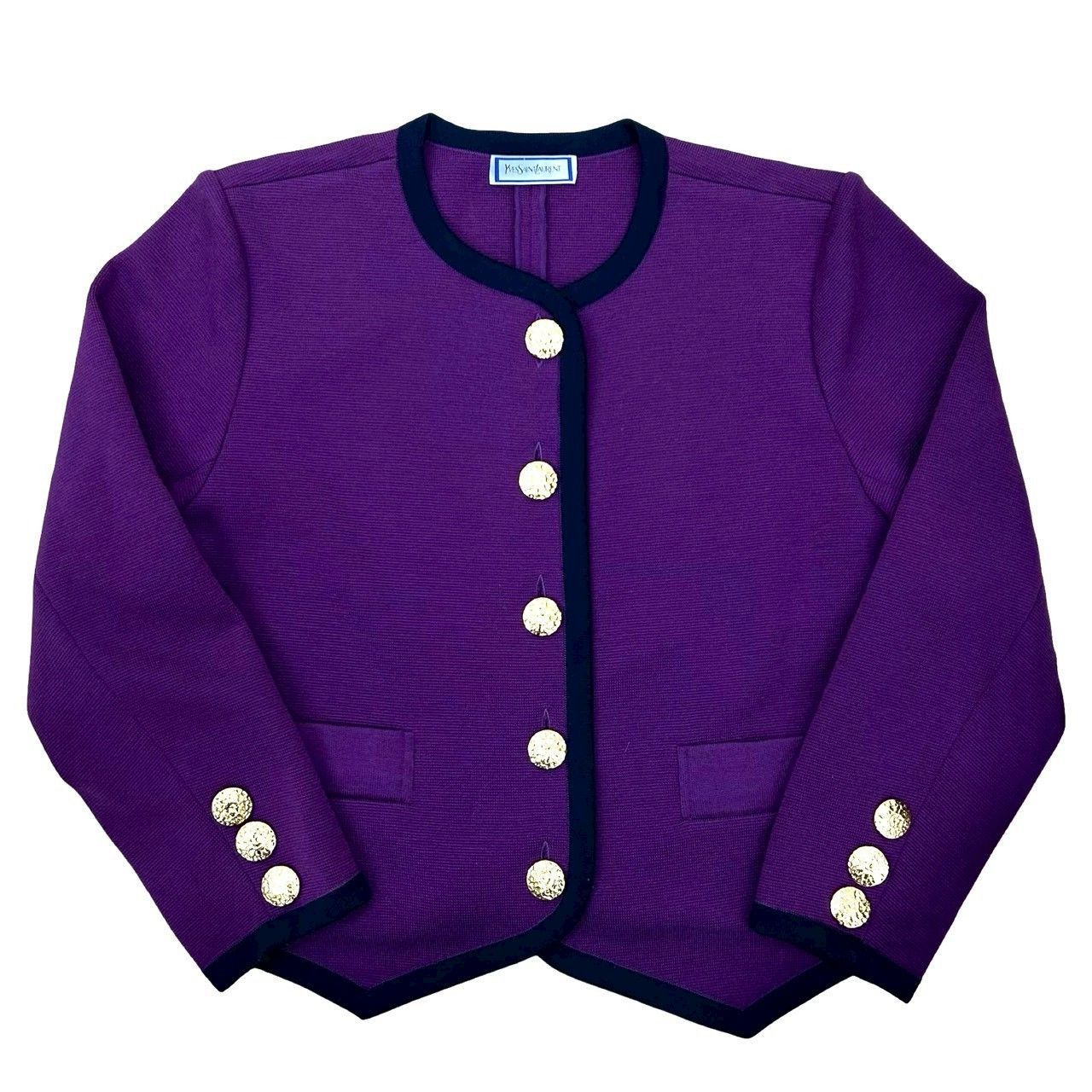 極 美品 希少品 YVES SAINT LAURENT イヴ・サンローラン ウール