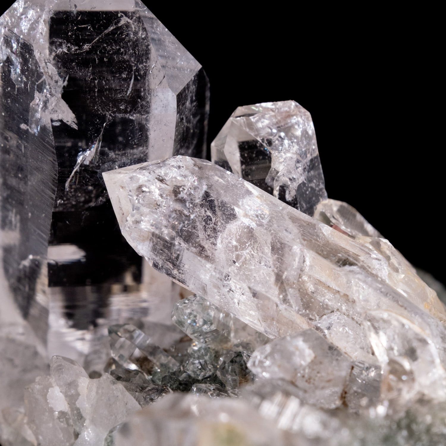 一点物】 ヒマラヤ水晶原石 【121g】クラスター・透明・タビー