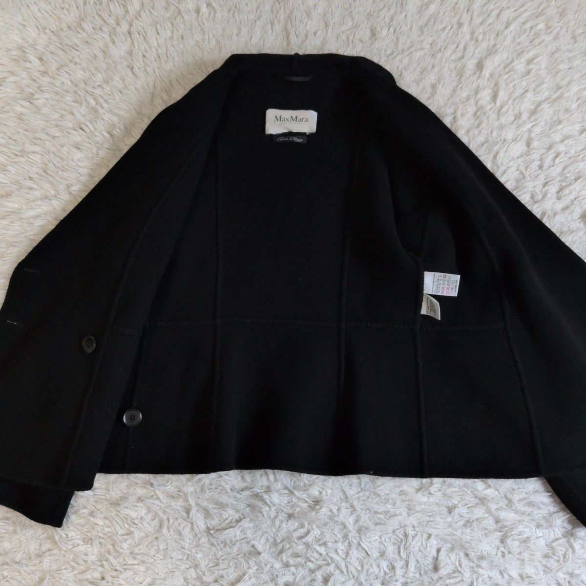 MAX MARA クチートアマーノ カシミヤ アンゴラ 女優襟 ジャケット 40 MAX MARA クチートアマーノ カシミヤ アンゴラ 女優襟 ジャケット 40