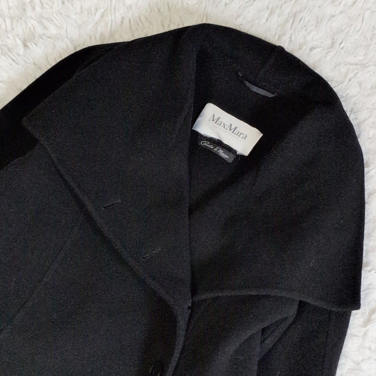 美品✨ MaxMara マックスマーラ ウールアンゴラ 女優襟ショートコート