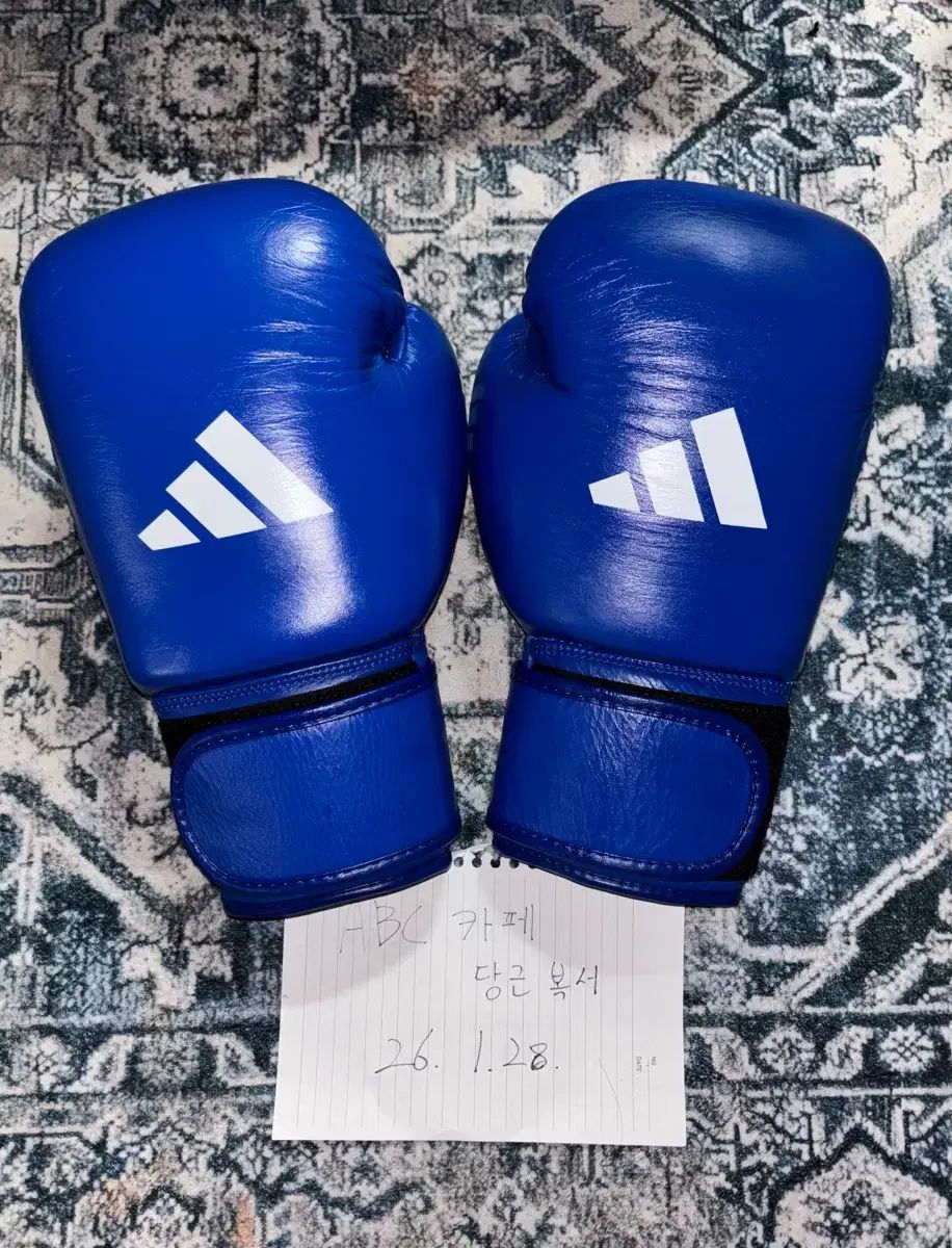アディダス アイバ 12オンス ブルー ボクシング グローブ - メルカリ