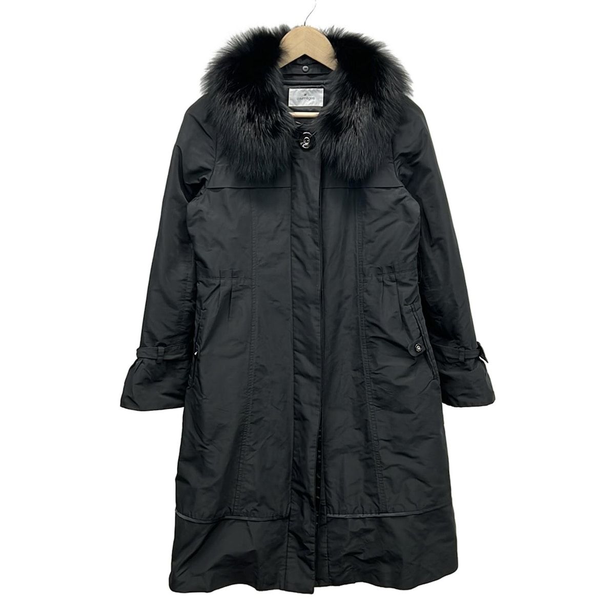 COURREGES(クレージュ) コート サイズ38 M レディース美品 - 黒 長袖