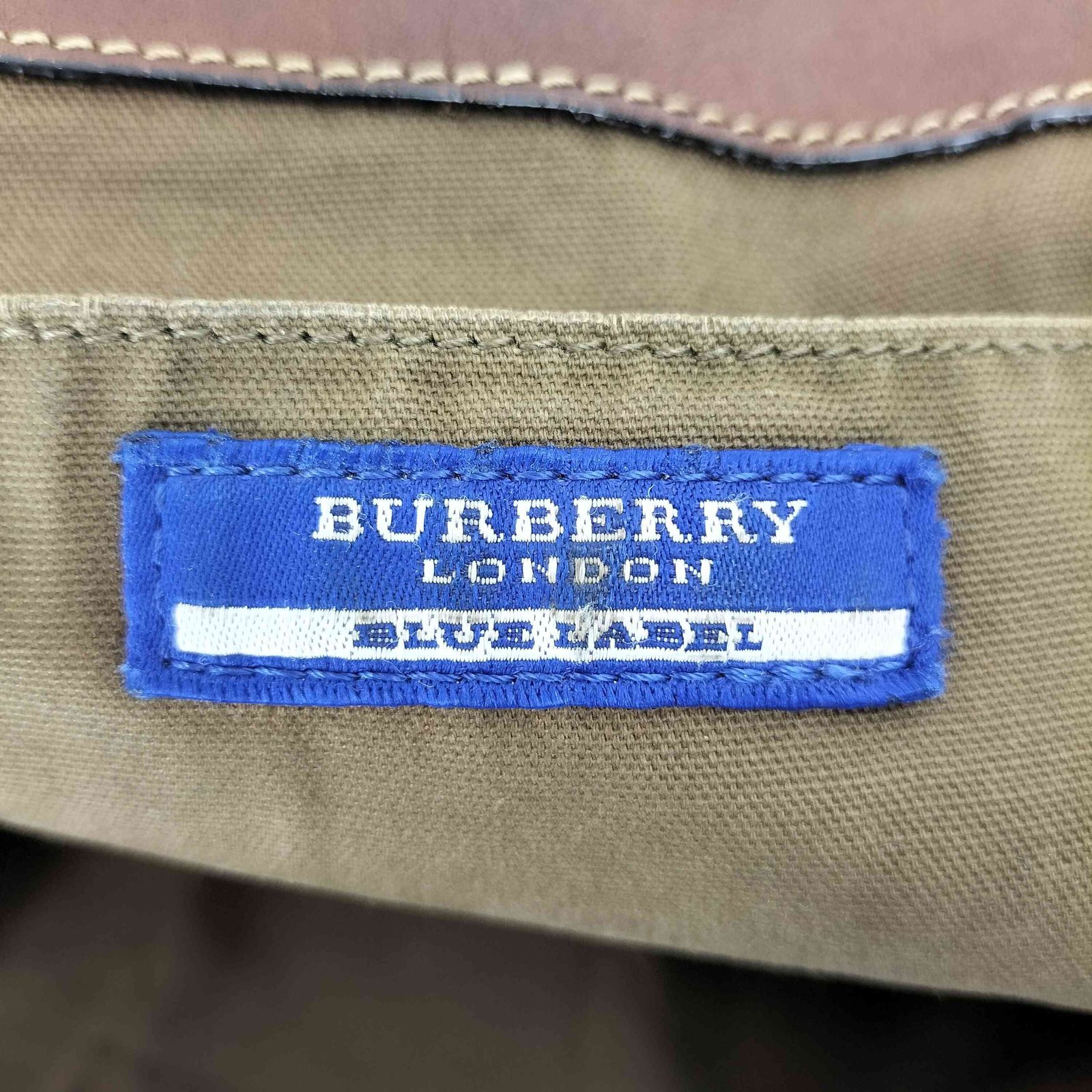 バーバリーブルーレーベル BURBERRY BLUE LABEL デニム レザー トート