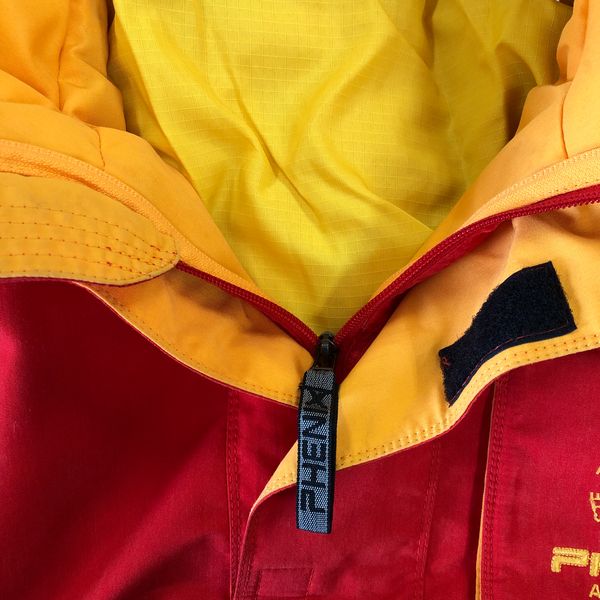 フェニックス phenix ブルゾン ジャケット ミドル丈 ロゴマーク レッド