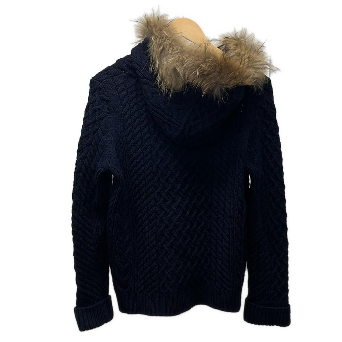 【極美品】クレストブリッジ ダッフルコート ゴールド金具 ダークネイビー 38 BLUE LABEL CRESTBRIDGE(ブルーレーベルクレストブリッジ) ダッフル