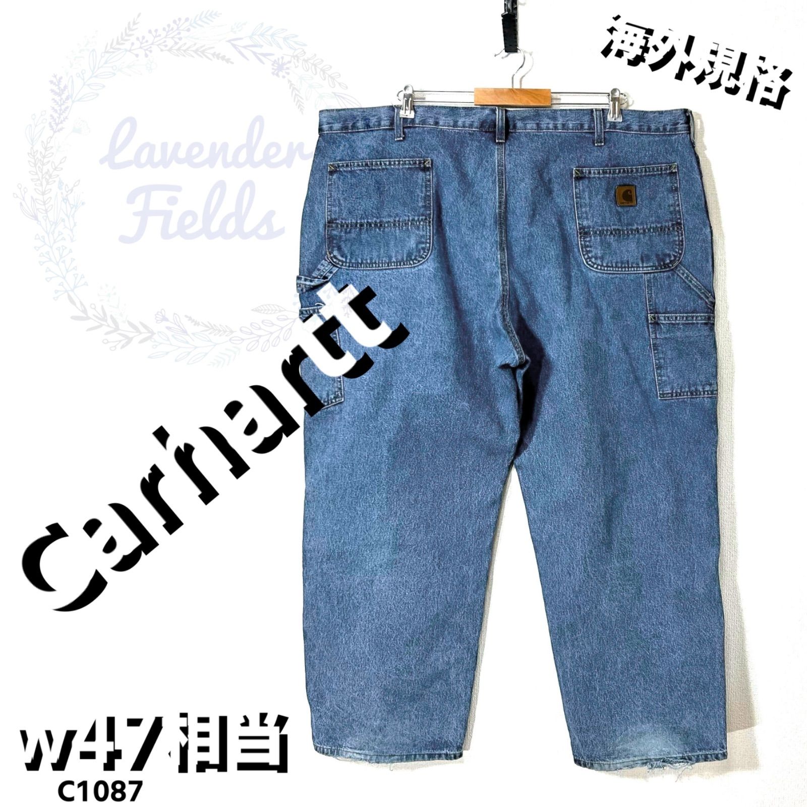 カーハートデニムワークペインターパンツC1087大きいサイズCarhartt 