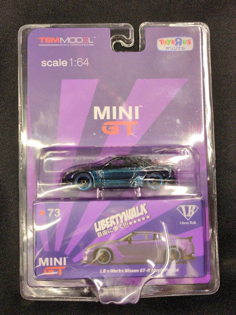 TSM MODEL 1/64MINI GT/トイザらスオリジナル LB WORKS NISSAN GTR R35
