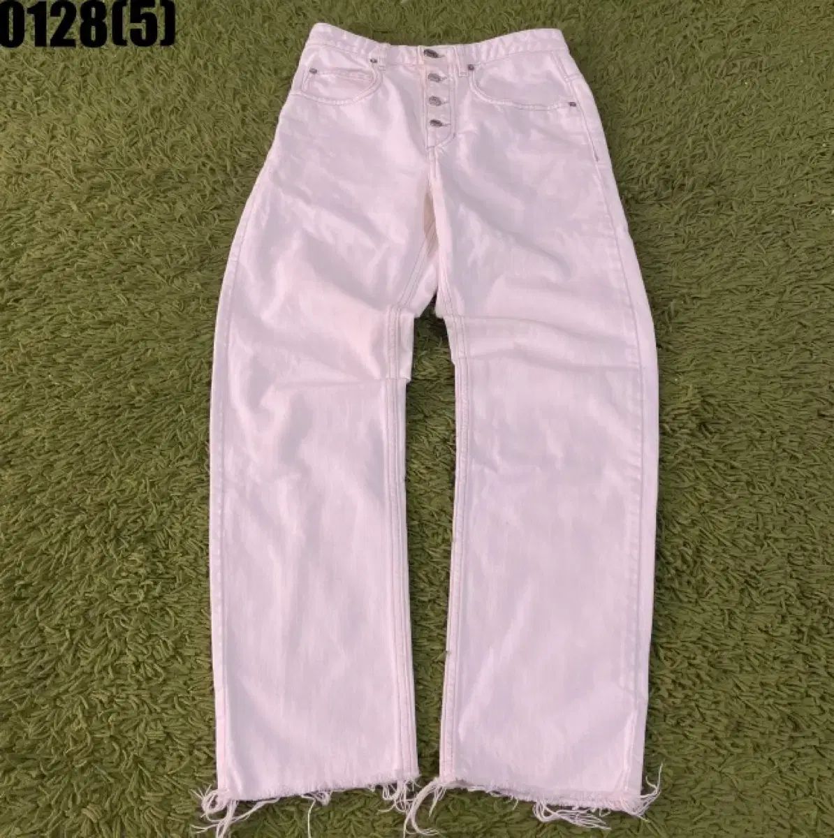 イザベル マラン エトワール 白 デニム ワイド パンツ 34 0128 - メルカリ