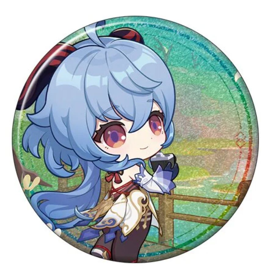 原神展~たびごころの赴くままに~ グリッター缶バッジ – 甘雨 原神展~たびごころの赴くままに~ グリッター缶バッジ – 甘雨