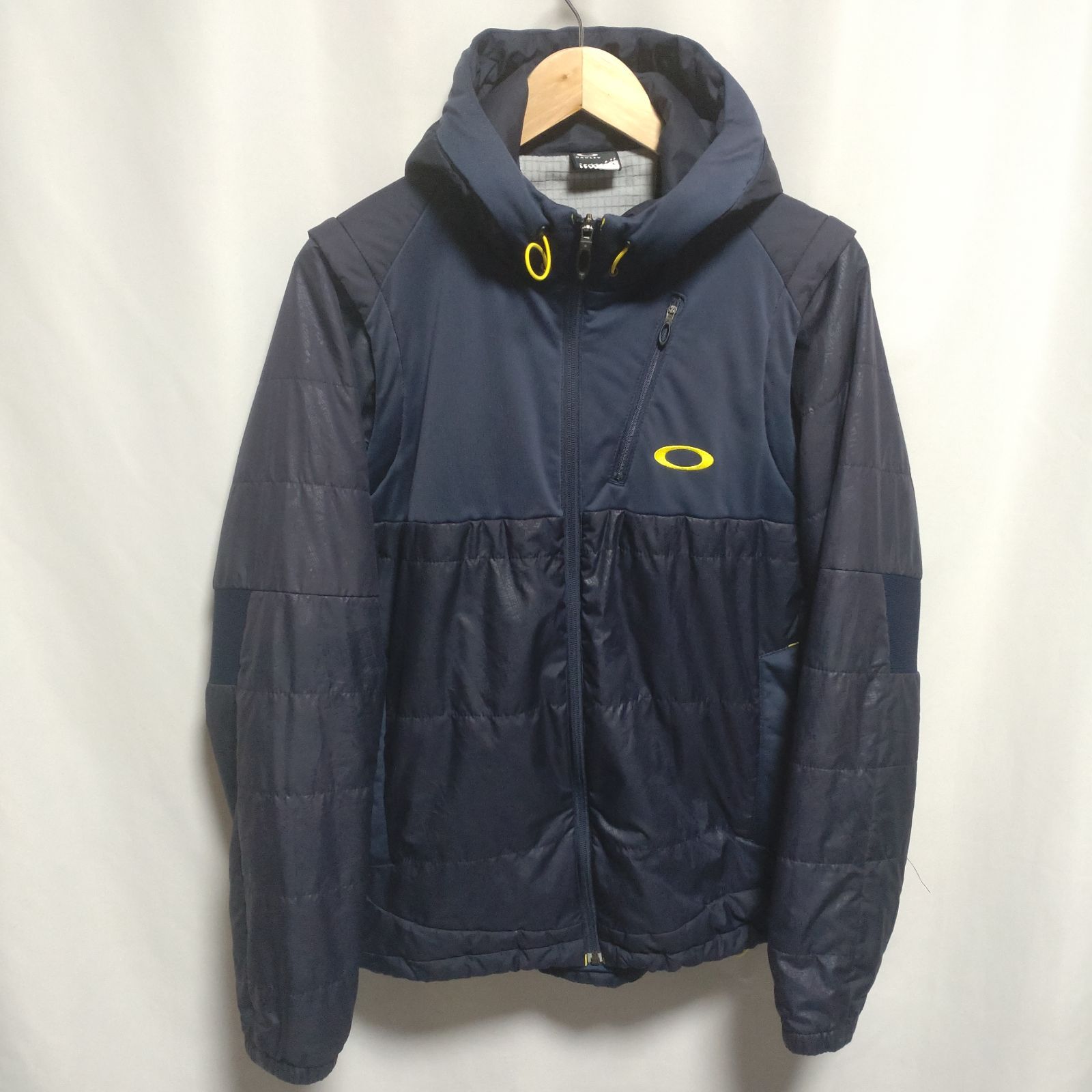 OAKLEY オークリー 2way 中綿 ジャケット L 紺×黒 ゴルフ - メルカリ