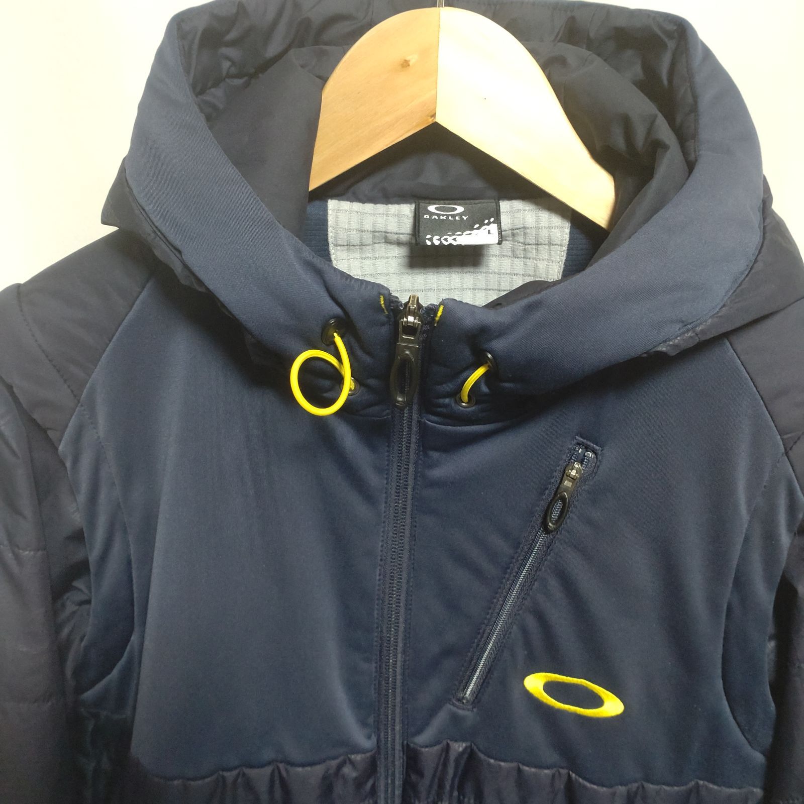 OAKLEY オークリー 2way 中綿 ジャケット L 紺×黒 ゴルフ - メルカリ